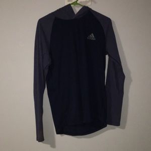 Adidas blue climalite hoodie